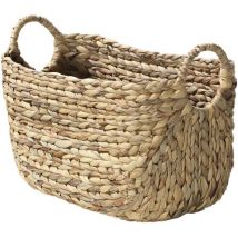 Panier en Jacinthe d'eau avec poignées - L40xP23xH26 - Calicosy