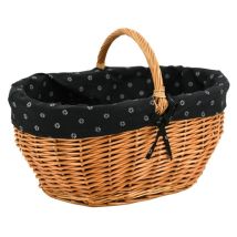 Panier en osier avec doublure 100% coton Marguerite 2