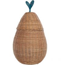 Beliani - Panier en Poire pour Rangement en Rotin Naturel Sambur