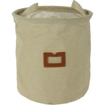 Panier en tissu avec fenêtre et poignées, ø 24 cm