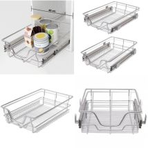 Panier en treillis métallique 2 pcs 400 mm Argenté - panier en treillis - paniers en treillis - Home & Living - Argent