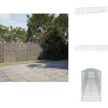Panier gabion avec couvercle 1000x100x150 cm fer galvanisé - Panier Gabion - Paniers Gabion - Mur En Gabion - Gabion