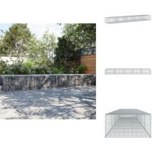 Panier gabion avec couvercle 500x100x50 cm fer galvanisé - Panier Gabion - Paniers Gabion - Mur En Gabion - Gabion