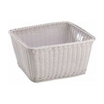 Panier joy en osier synthétique blanc
