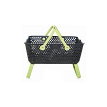 Panier Kajo 15L gris/tilleul 48x29x20cm