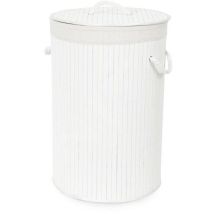 Compactor - Free - Panier À Linge 40x60 Cm, Bambou / Blanc Ran9107