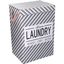 Panier à linge gris avec couvercle cm40x30h60