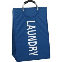Panier à linge laundry en polyester bleu