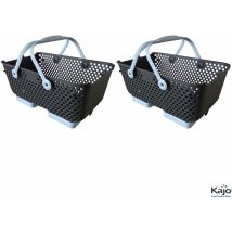 Panier Lot de 2 paniers Kajo 15L Gris / Bleu Pastel
