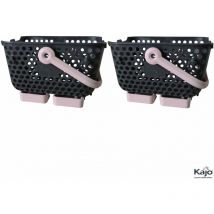 Panier Lot de 2 paniers Kajo 4L Gris / Rose Pastel
