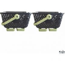 Panier Lot de 2 paniers Kajo 4L Gris / Tilleul