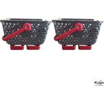 Panier Lot De 2 Paniers Kajo 4l Gris / Cerise