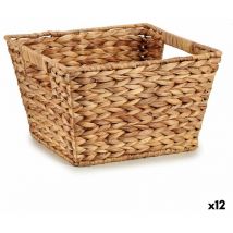 Giftdecor - Panier métallique brun 24 x 18 x 33,5 cm (12 pièces)