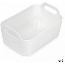 Panier polyvalent Confortime white 33 x 23,5 x 15,4 cm (12 pièces)