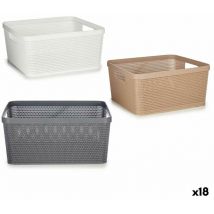 Panier polyvalent en plastique 10 l 36 x 15 x 29 cm (18 unités)