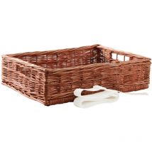 Aubry Gaspard - Panier ouvreuse cinéma en osier Avec sangle ajustable à poser