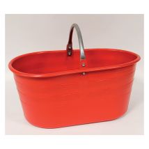 Panier Recolte Ovale 25L Rouge