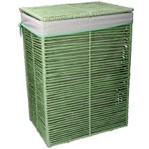 Panier pliable rectangulaire en papier hilary vert clair cm30x40h55