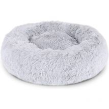 Ineasicer Panier pour Chien - Lit Coussin Rond pour Chat - Canapé Donut Moelleux Confortable pour Toutes Tailles de Chiens et Chats - Tissu en