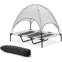 Panier pour chien Panier pour chat Avec toit Extérieur 122.5 x 91.5 x 109 cm Acier