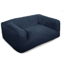 BOBOCHIC - Panier pour chien SALTO tissu imitation fourrure XL (115 cm) Bleu foncé