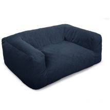 BOBOCHIC - Panier pour chien SALTO tissu imitation fourrure M (80cm) Bleu foncé