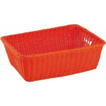Panier sunny en osier synthétique orange