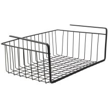 Panier suspendu en métal filaire noir – Longueur 40 cm – Hauteur 14 cm – Métal – IDEBOX
