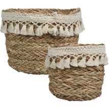 Paniers de rangement pour enfants boho, 2 pièces