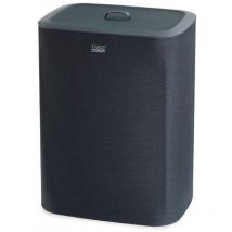 Joseph Joseph Tota Panier de séparation du linge de 90 litres avec couvercle, 2 sacs de lavage amovibles avec poignées - Carbon Black (50004)