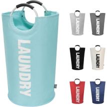Sunxury - Paniers à linge, Pliable Sac à linge, Pliage Grande Capacité Corbeilles à linge (Bleu)