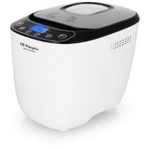 Orbegozo - panificadora automática mhp 3500, temporizador, 3 niveles de dorado de corteza, cubeta antiadherente extraíble, pantalla lcd, accesorios,