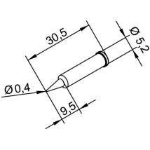 102 Pd Lf 04 Panne De Fer À Souder Forme De Crayon Dur Taille De La Panne 0.4 Mm Contenu 1 Pc(s) - Ersa