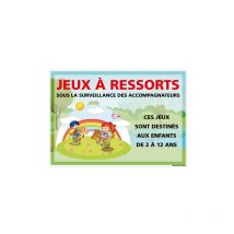 Panneau a personnaliser pour jeux a ressorts (H0512-PERSO) - Plastique pvc 1,5 mm - 210 x 150 mm
