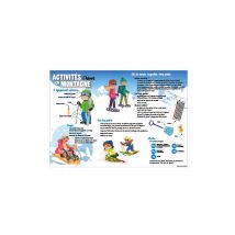 Panneau activites en montagne (H0418) - Aluminium 2 mm - 300 x 420 mm
