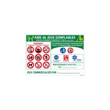 Panneau aire de jeux gonflable (H0206) - Adhésif - 600 x 420 mm