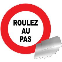Panneau roulez au pas - Alu Ø300mm - 4010557