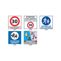Panneau attention enfants (L0616) - L0619 - 350 x 350 mm