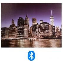 Panneau Bluetooth avec impression de ville nocturne