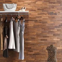 Woodwall - Parement Bois Noyer Huilé Revêtement Mural 200mm 1m²