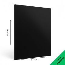 Panneau Composite Aluminium Couleur 3mm. Plaque Aluminium Composite. Plaque Alu - Noir - 600 x 600 mm