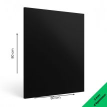 Panneau Composite Aluminium Couleur 3mm. Plaque Aluminium Composite. Plaque Alu - Noir - 800 x 800 mm