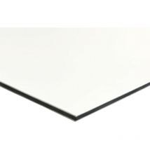 Panneau Composite Aluminium Couleur 3mm. Plaque Aluminium Composite. Plaque Alu - Blanc - 600 x 600 mm