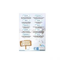 Panneau conseils pour la pratique du ski (H0420) - Plastique pvc 1,5 mm - 210 x 300 mm