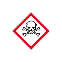 Panneau danger matieres toxiques (SGH06) - Aluminium 2 mm - 450 x 450 mm