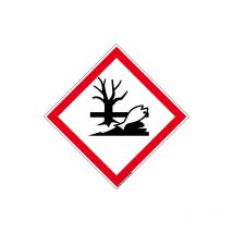 Signaletique.biz France - panneau danger pour le milieu aquatique (SGH09) - Plastique pvc 1,5 mm - 450 x 450 mm