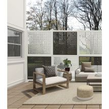 Panneau décoratif marron chocolat moon 1 x 1 m Nortene