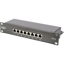 Panneau de brassage 8 ports Digitus DN-91608S cat 6 1 uh Y134881
