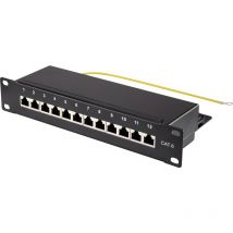 Panneau de brassage 254 mm (10') cat 6 1 uh équipé A880082 - Renkforce