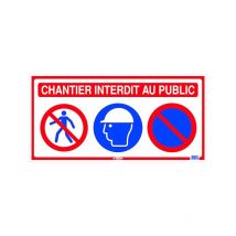 Panneau de chantier 4 en 1 - 800 x 400 mm Taliaplast